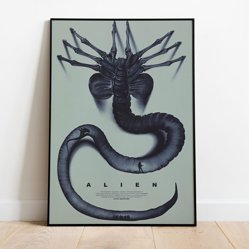 Alien Poster | Ripley Wall Decor | Rolled Canvas Print | Gift Movie ...