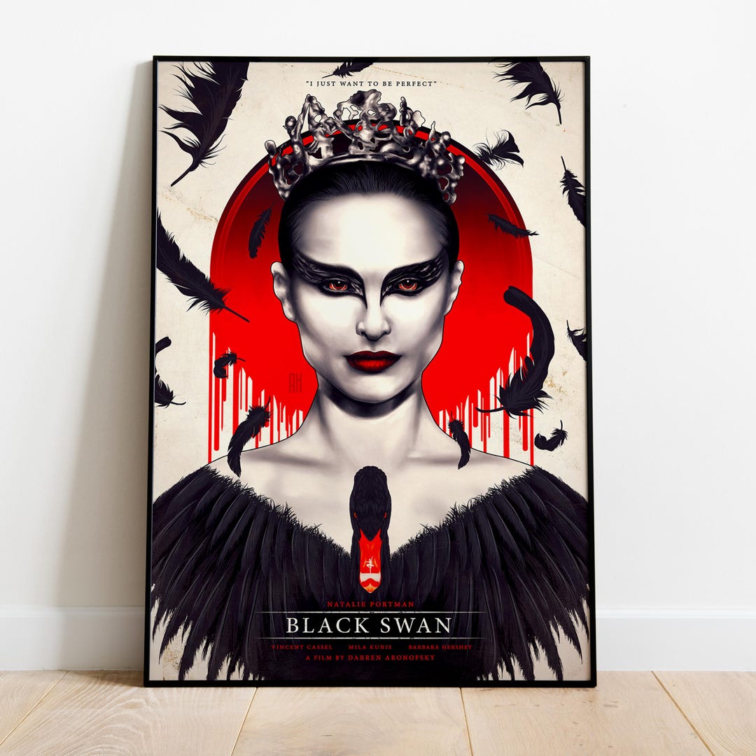 Black Swan Poster | Nina Sayers Wall Decor | Rolled Canvas Print | Gift ...