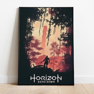 ホライゾン ゼロ ドーン キャンバスプリント | アロイ シルエット ウォールアート