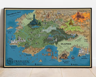 Dark Souls II Map Poster: Drangleic Castle Game Art Print - Etsy