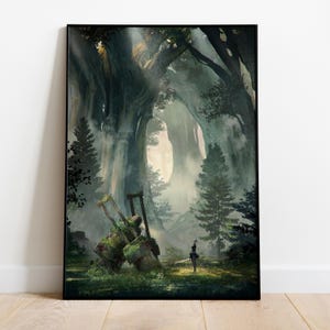 Poster di Nier Automata / Decorazione da parete 2B / Stampa su tela arrotolata / Poster regalo del videogioco