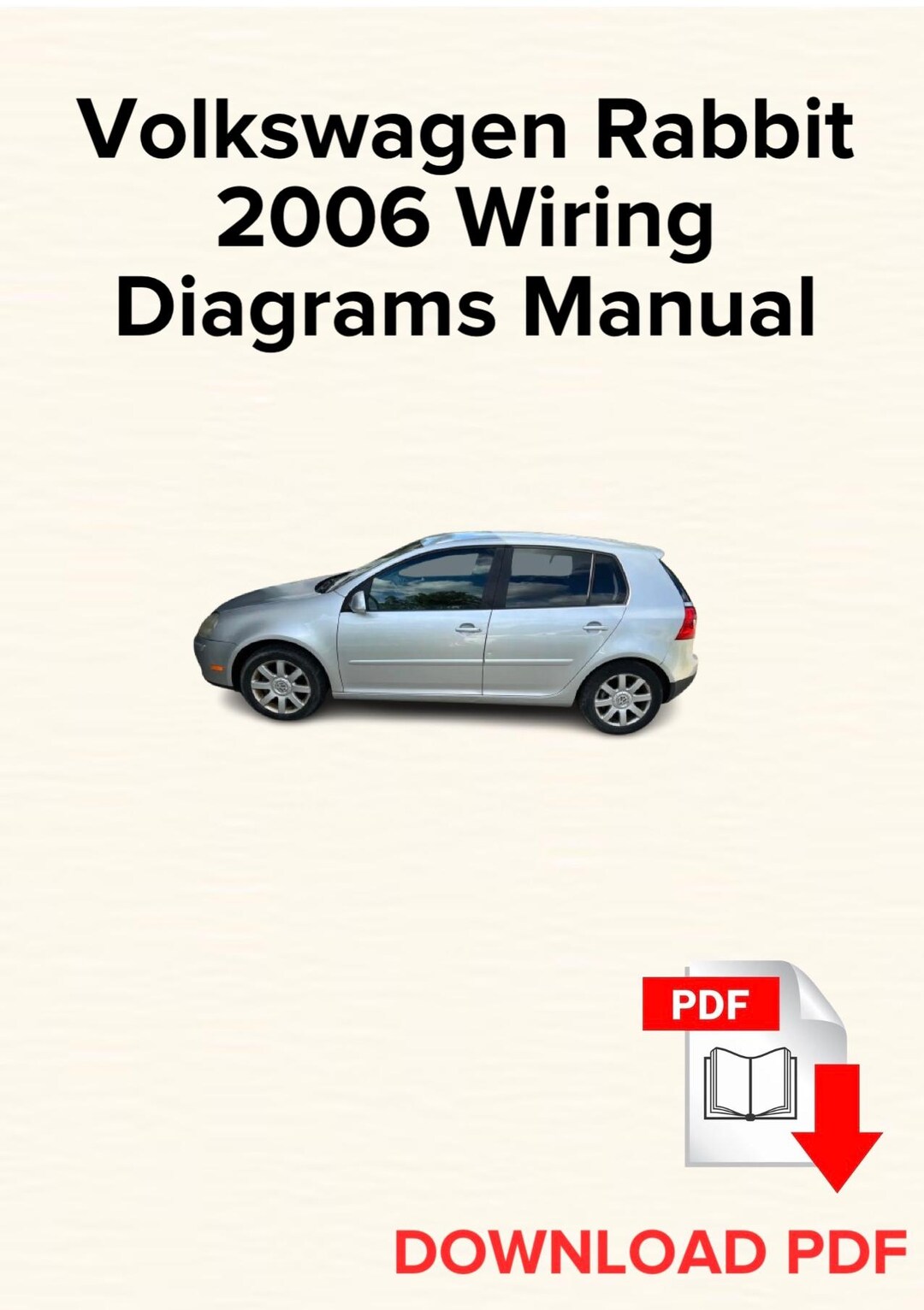 Volkswagen Rabbit 2006 Wiring Diagrams Manual,maintenance Manual Etsy UK
