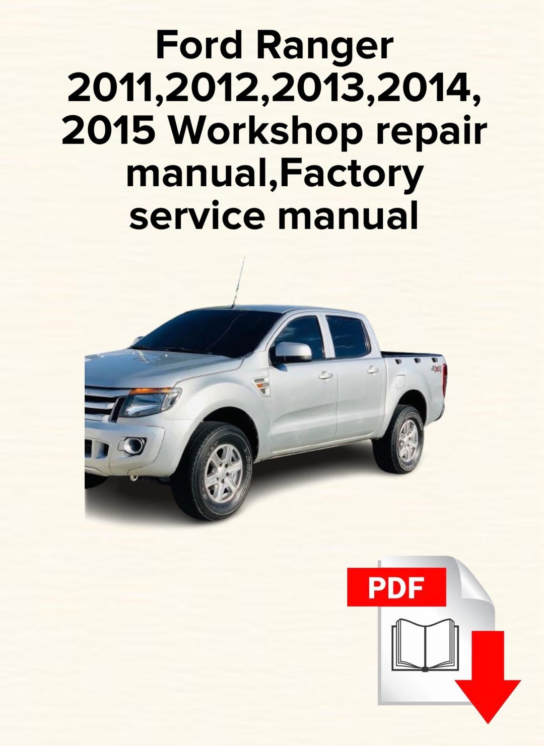 Toolcraft Pdf Ranger Ford Ranger 2011-2015 Workshop Repair Manual (PDF) - Etsy