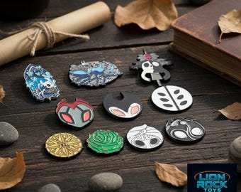 Hollow Knight Enamel Pin Collection – Choose 1, 3 or All 10 Pins | Hallownest Series