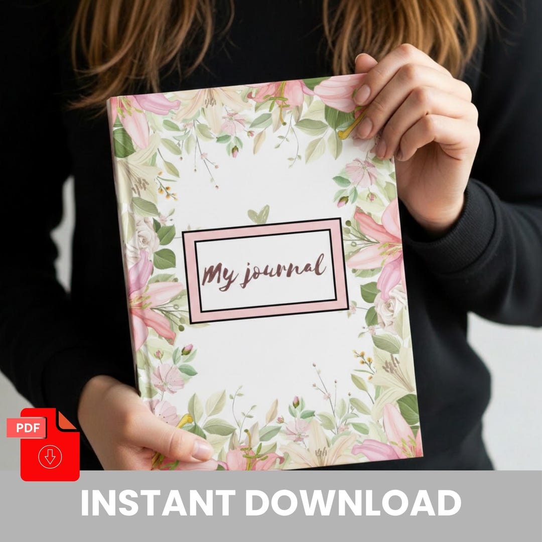 Minimalist Daily Journal Printable | Simple Notes Journal PDF | Clean ...