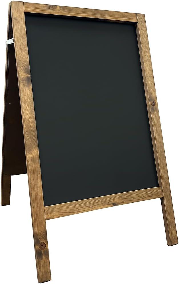 Dark Oak Wooden A-board Pavement Sign 100x60cm 10kg | Double-sided ...