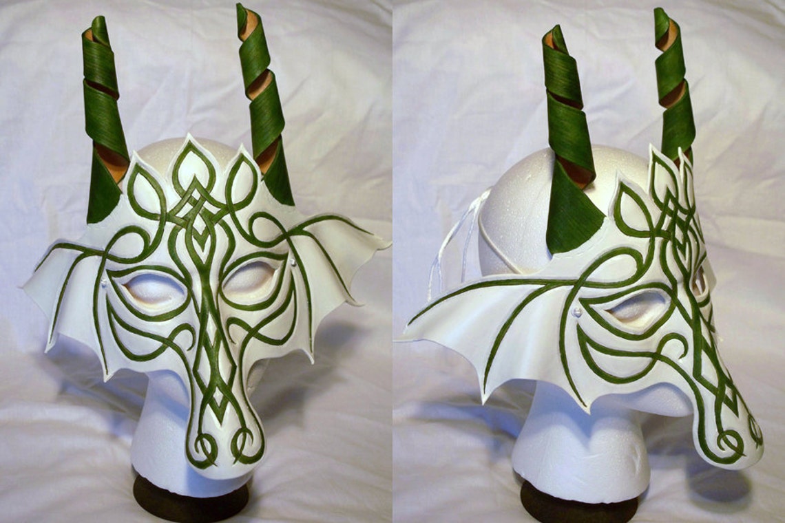Custom Leather Dragon Mask Etsy