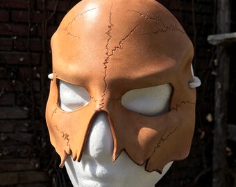 Leather Skull Half-Face Mask