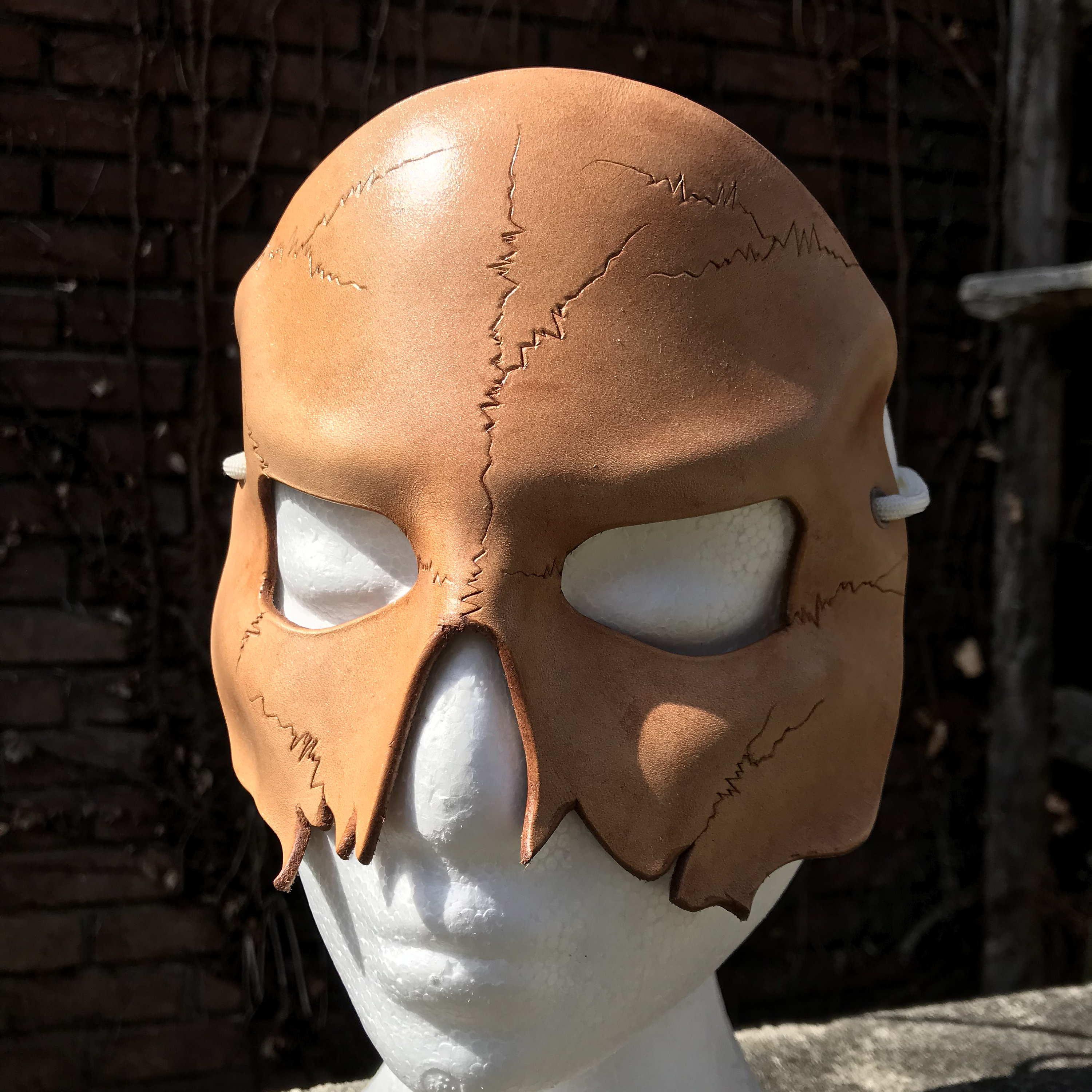 Tilkalde prioritet ubemandede Leather Half Mask - Etsy