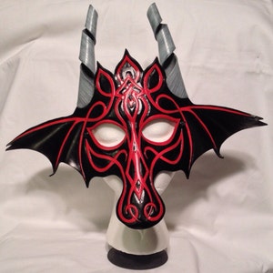 Custom Leather Dragon Mask image 3