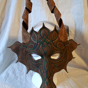 Custom Leather Dragon Mask image 6