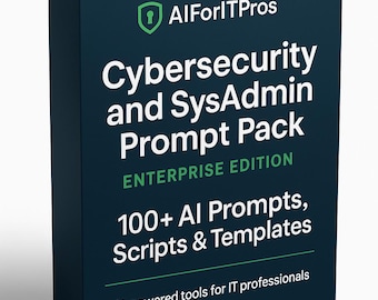 Cybersecurity and SysAdmin Prompt Pack Enterprise Includes Notion Dashboard and Editable Templates
