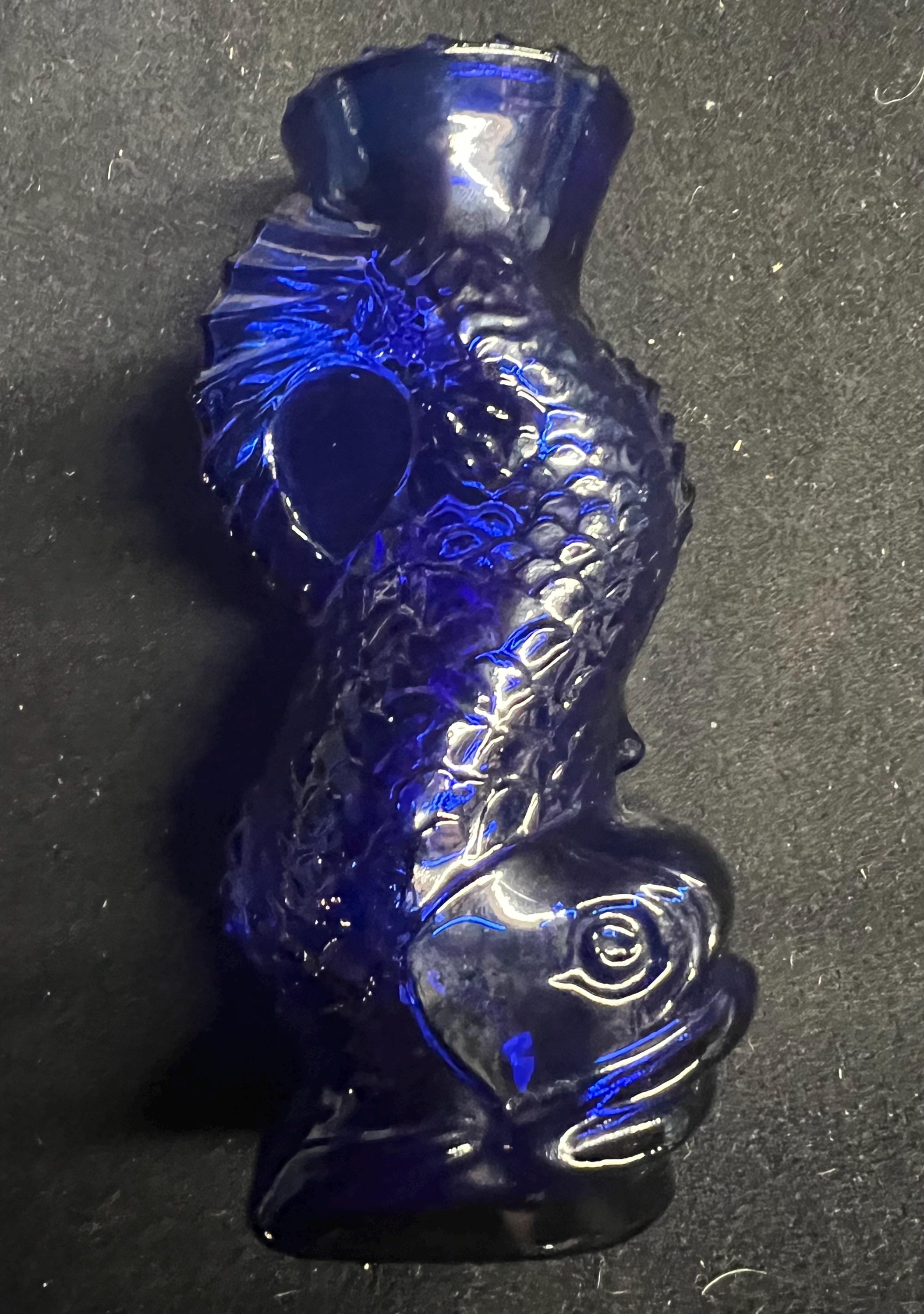 Vintage Blue Glass Fish - Etsy