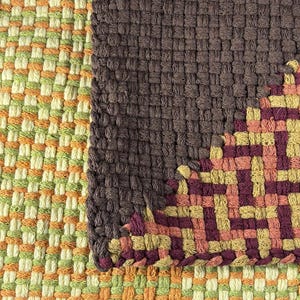 Rustic Handwoven Potholder Set, Autumnal Colorway