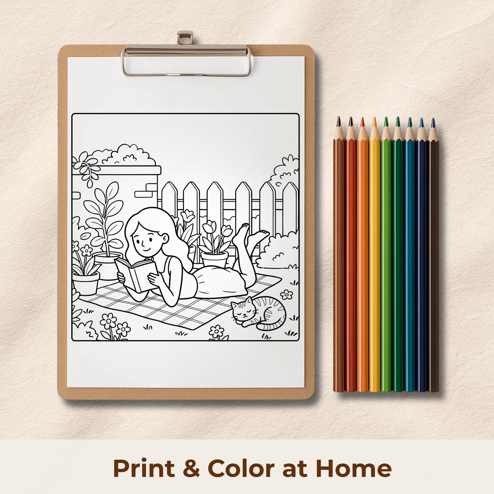 Soft Summer Days Coloring Book – Cozy & Relaxing Adult Coloring Pages ...