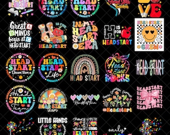 Head Start Teacher PNG, Early Head Start Crew Sublimation, Preschool Teacher Life Design, Education Staff Digital Download