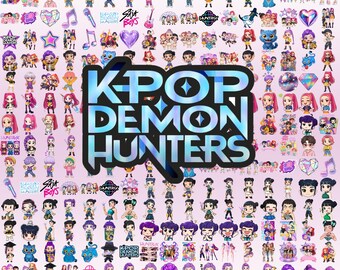 300+ Kpop Demon Hunter PNG SVG, Kpop Idol Group Shirt, Huntrix png, Saja Boys Girls Bands Png, Girl Dinner Png,Huntrix fans,Digital Download