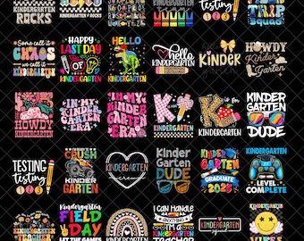 Kindergarten PNG Bundle, Rollin Into Kindergarten Png, Cartoon Characters Kindergarten Png, Kindergarten Vibes Png, Stitch Kindergarten Png