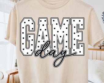 Retro Football Game Day PNG SVG, Football Season png, Trendy Football team, Distressed Football Mom Shirt Design (Digital Download)