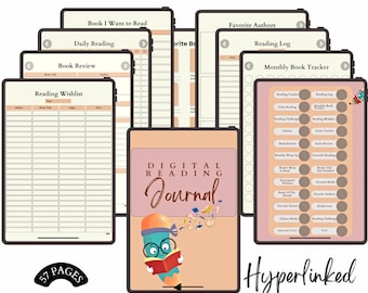 Book Tracker Digital Reading Journal: Reviews & Goals PDF