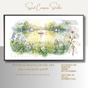 April 2027 Printable Watercolor Calendar with Fillable Notes Section