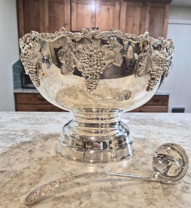 Vintage Silver Plated Wine Cooler - Etsy