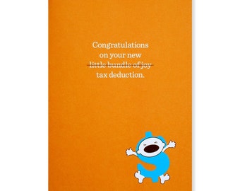 Congratulations on Your New Tax Deduction Greeting Card