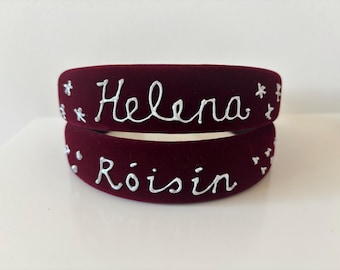 Personalised Velvet Headband / Alice band