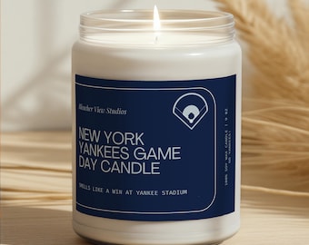 New York Yankees Game Day Candle: Handmade Yankee Stadium Soy Wax Candle