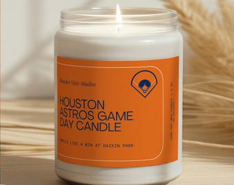 Houston Astros Game Day Candle: Handmade Daikin Park Soy Wax Candle