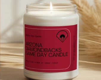 Arizona Diamondbacks Game Day Candle: Handmade Chase Field Soy Wax Candle