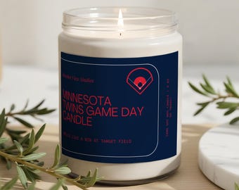 Minnesota Twins Game Day Candle: Handmade Target Field Soy Wax Candle