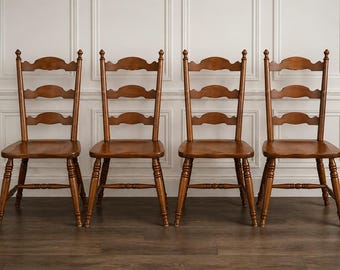Vintage Tell City set of 4 Dining Chairs