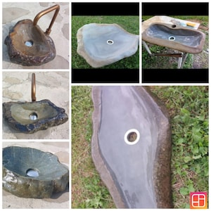 Rare sink, any you want, made to order  river stone sink