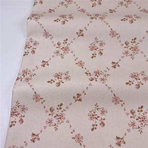 Floral Fabric Cotton Fabric Rose Fabric Flower Fabric By Half Yard