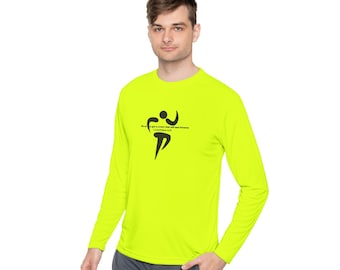 Christian Sport Long Sleeve Tee, We Run for a Crown, 1 Corinthians 9:25, Unisex Lightweight Shirt, Religious Athletic Apparel, Bible Verse