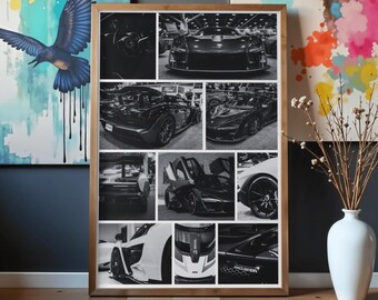 McLaren Senna – Modern Car Art, Sports Digital Wall Art, Luxury Car Photography, Printable Download
