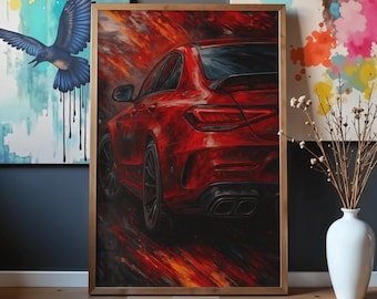 Mercedes Brabus 900 Poster – Modern Automotive Art | German Sports Car Poster | Instant Printable Download