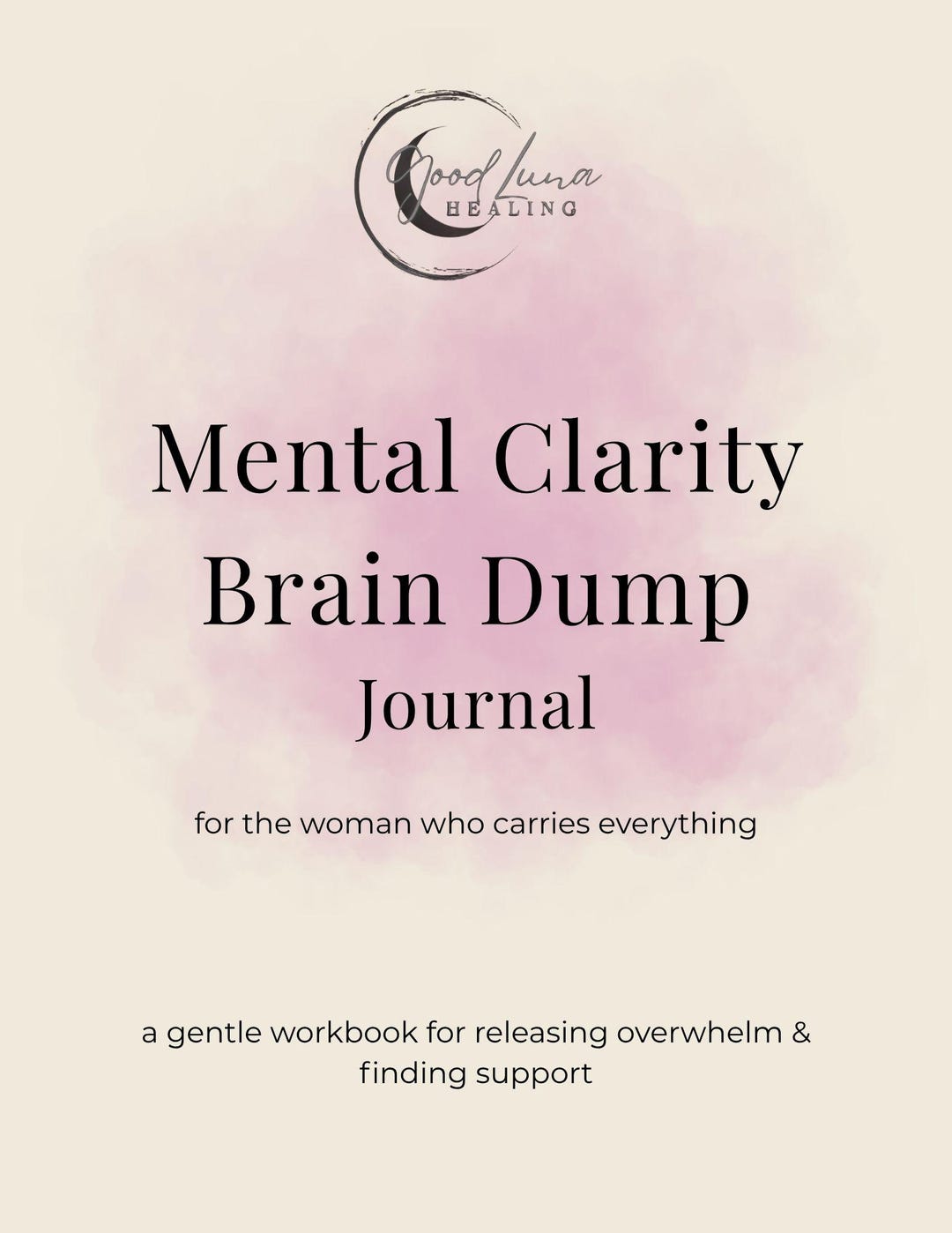 Mental Clarity Brain Dump Journal | Anxiety Relief, Overthinking ...