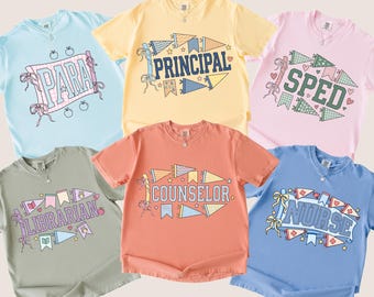 Shirts für den ersten Schultag, T-Shirts für Schulpersonal und Schulleitung, Geschenk für Krankenschwester und Schulberater