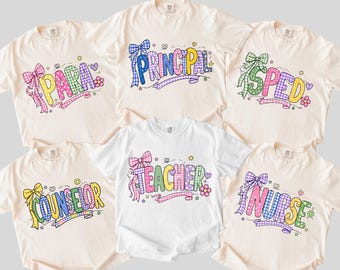 T-Shirt für Schulpersonal, Schulleiter- und Beratungslehrer-Shirts, T-Shirt für das Förderteam, Geschenk für Krankenschwestern