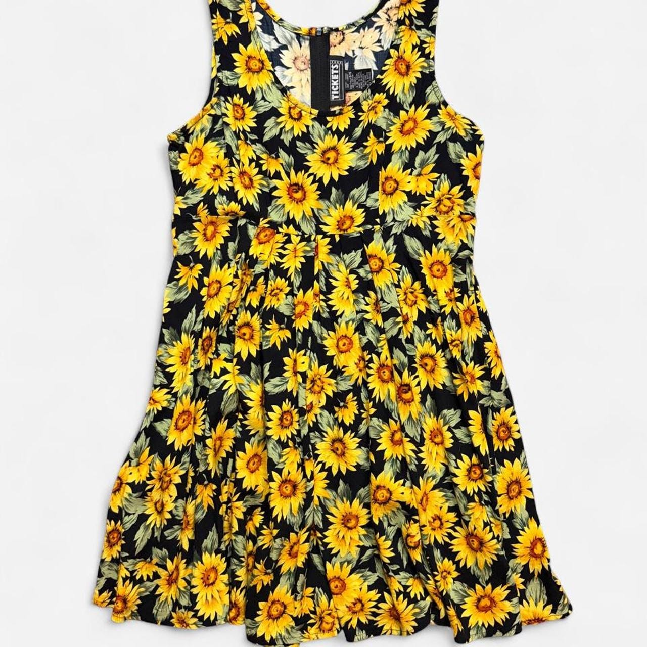 90s sunflower babydoll dress tulle weddingg dress