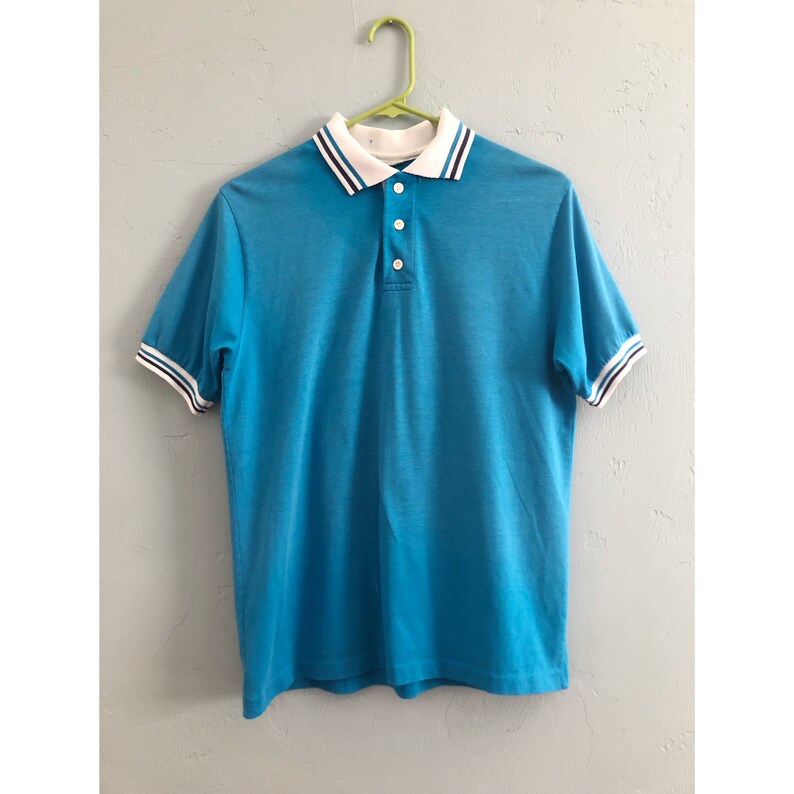 Vintage Blue and White Collared Shirt