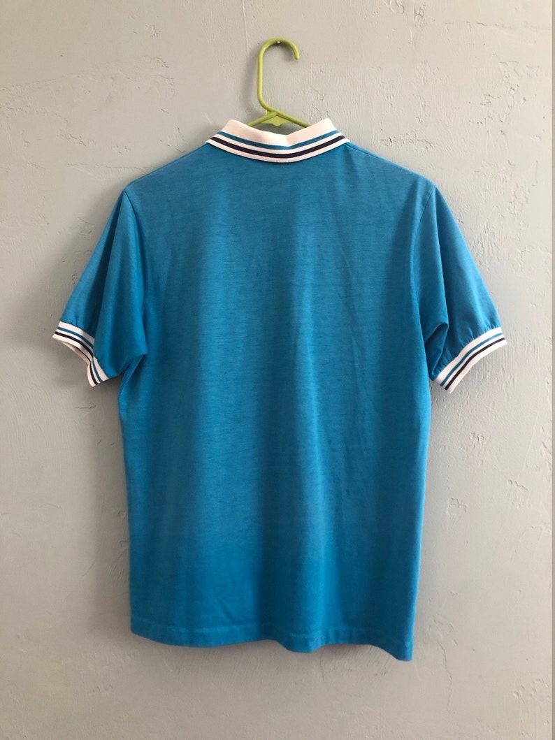 Vintage Blue and White Collared Shirt