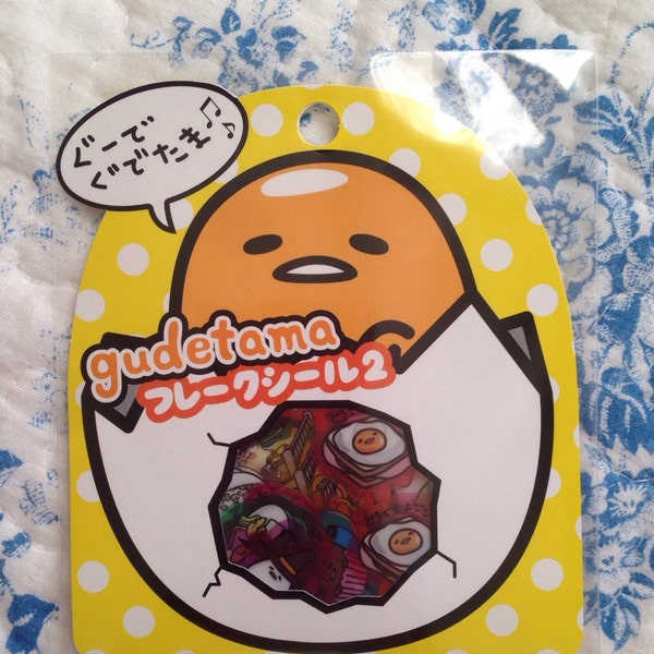 NEW 60 sticker flakes Gudetama B