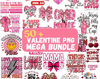 Könnte beinhalten: Eine Sammlung von PNG-Grafiken zum Valentinstag. Die Designs umfassen Herzen, Schleifen und Texte wie "Love" und "Loved". Die Farbpalette ist hauptsächlich rosa und rot, mit einigen schwarz-weißen Akzenten. Das Bild enthält auch einen Waschbären, der Schokolade hält.