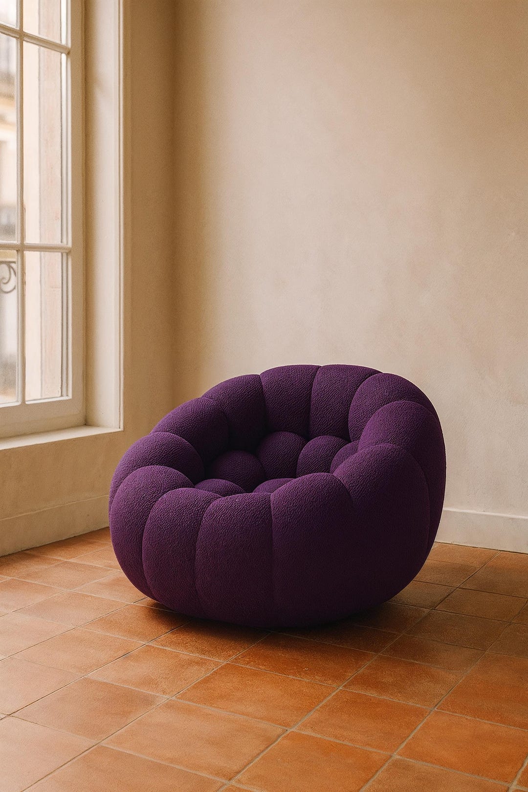 Purple Grape Cloud Lounge Chair: Modern Sculptural Seating - Etsy