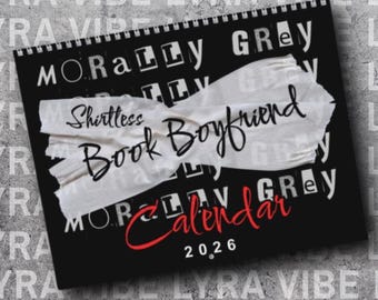Moreel grijs boek vriendje kalender 2026 moreel grijze romantiek Merch Booktok Merch Bookstagram cadeau donkere romantiek Dramione rondspoken Adeline