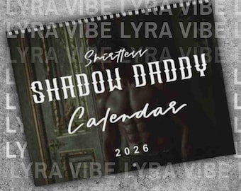 Shadow Daddy Shirtless Boek Boyfriend Kalender 2026 Romantasy Merch Booktok Merch Bookstagram Gift Dark Romance Fantasy Romantasy Merch