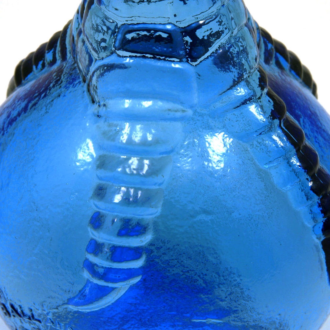 Ball and Claw Bitters Bottle Blue Glass Apothecary Bottle Etsy